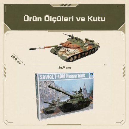 Trumpeter 05546 Soviet T-10M Heavy Tank Maket Model Kit - Thumbnail