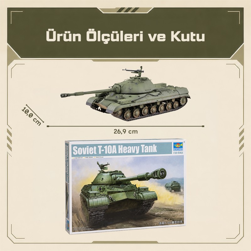 Trumpeter 05547 Soviet T-10A Heavy Tank Maket Model Kit