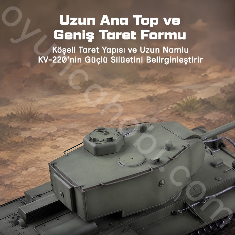 Trumpeter 05553 KV-220 “Russian Tiger” Super Heavy Tank Maket Model Kit