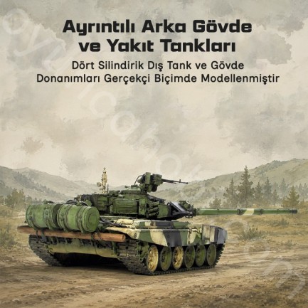 Trumpeter 05562 Russian T-90A MBT Maket Model Kit - Thumbnail