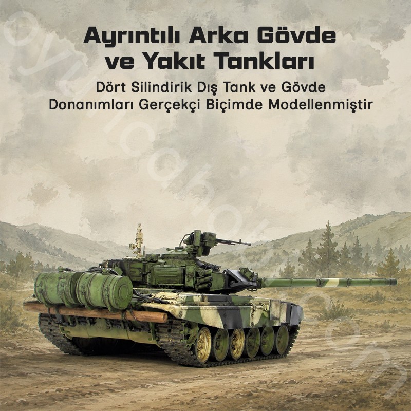 Trumpeter 05562 Russian T-90A MBT Maket Model Kit