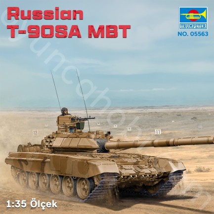 Trumpeter 05563 Russian T-90SA MBT Maket Model Kit - Thumbnail
