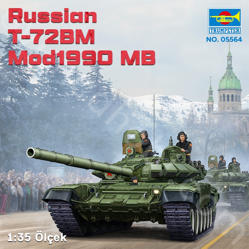 Trumpeter 05564 Russian T-72BM Mod1990 MBT Maket Model Kit