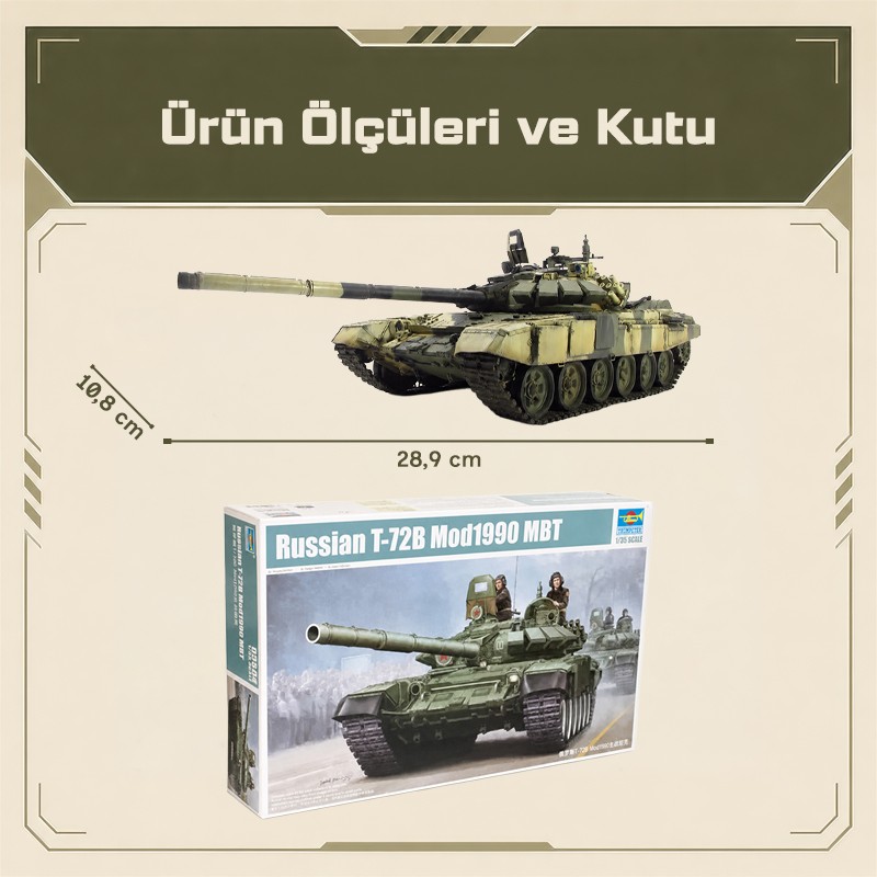 Trumpeter 05564 Russian T-72BM Mod1990 MBT Maket Model Kit