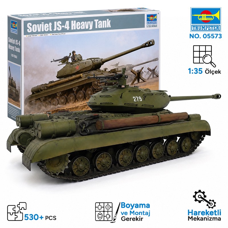 Trumpeter 05573 Soviet JS-4 Heavy Tank Maket Model Kit
