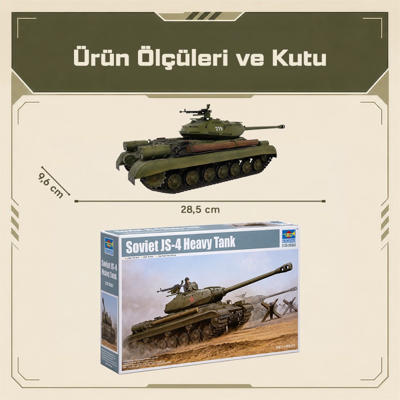 Trumpeter 05573 Soviet JS-4 Heavy Tank Maket Model Kit
