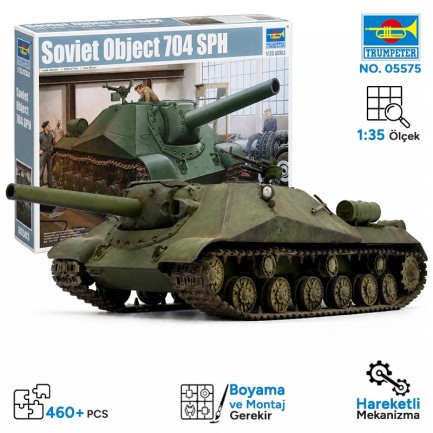 Trumpeter - Trumpeter 05575 Soviet project 704 SPH Maket Model Kit