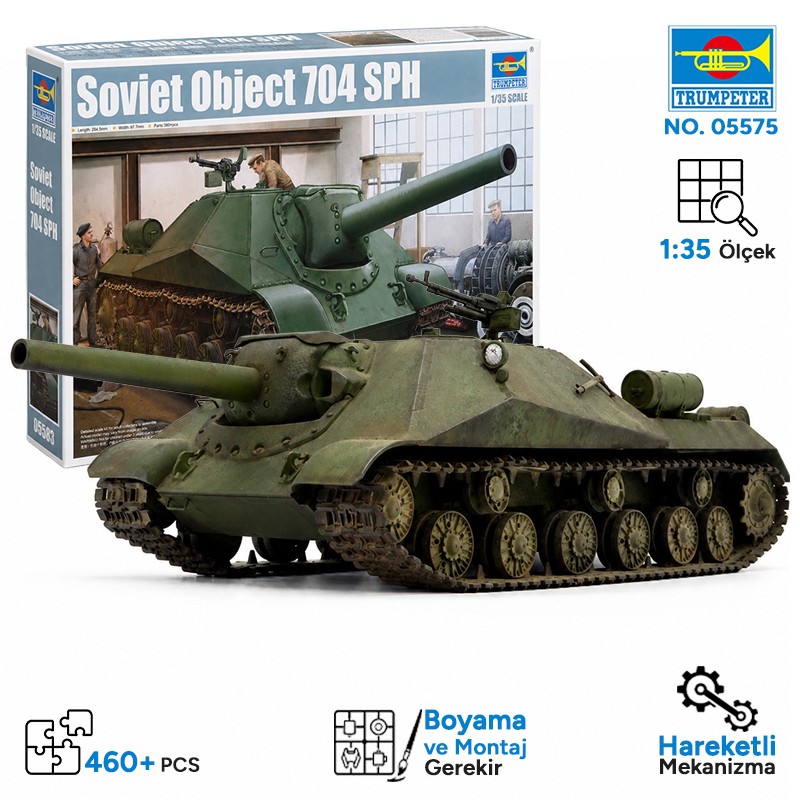 Trumpeter 05575 Soviet project 704 SPH Maket Model Kit