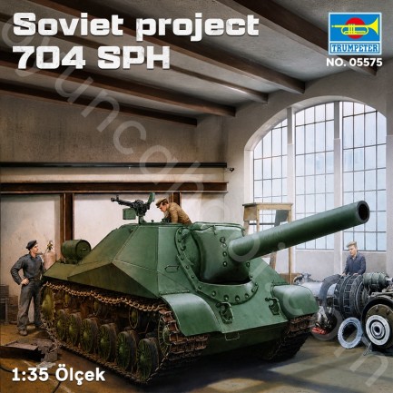 Trumpeter 05575 Soviet project 704 SPH Maket Model Kit - Thumbnail