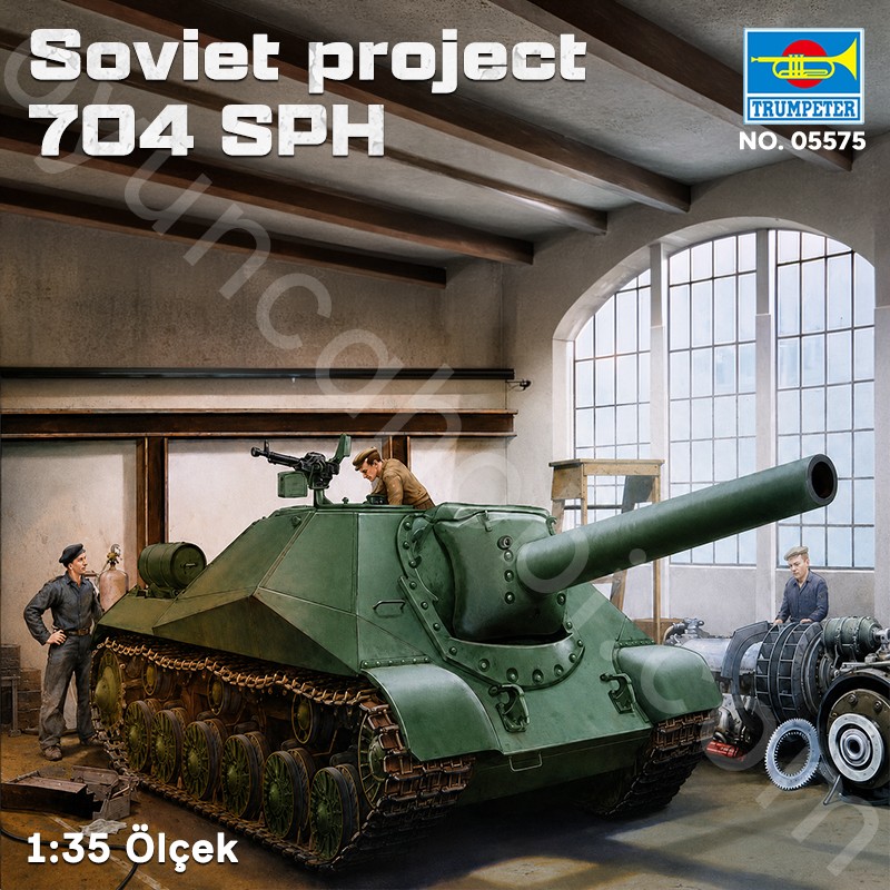 Trumpeter 05575 Soviet project 704 SPH Maket Model Kit