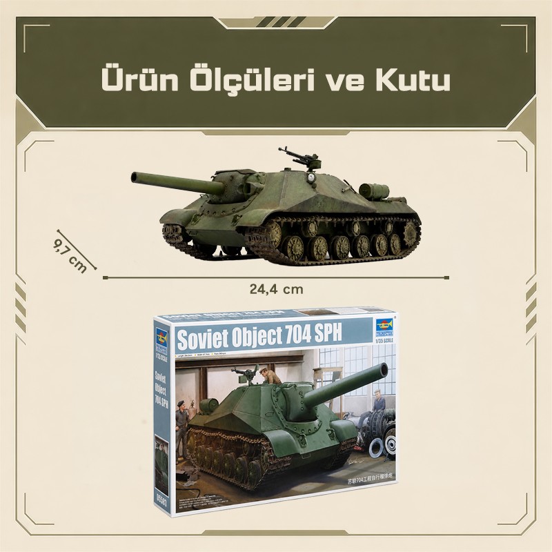 Trumpeter 05575 Soviet project 704 SPH Maket Model Kit