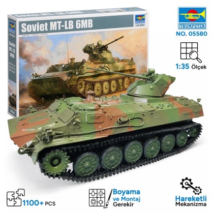 Trumpeter - Trumpeter 05580 Soviet MT-LB 6MB Maket Model Kit