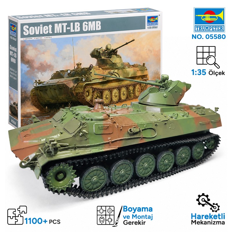 Trumpeter 05580 Soviet MT-LB 6MB Maket Model Kit