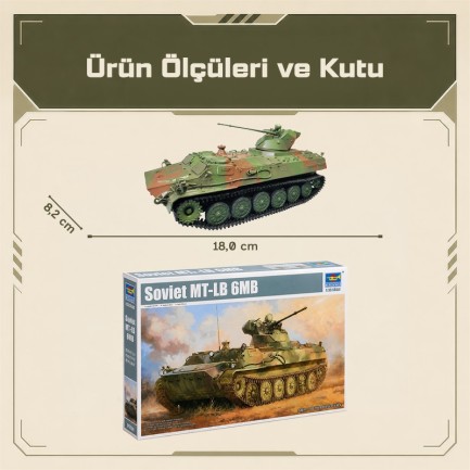 Trumpeter 05580 Soviet MT-LB 6MB Maket Model Kit - Thumbnail