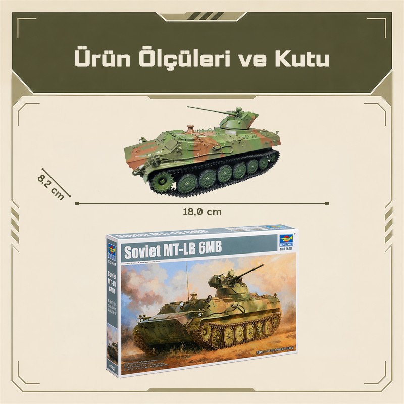 Trumpeter 05580 Soviet MT-LB 6MB Maket Model Kit