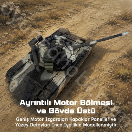 Trumpeter 05581 Russian T-80BVD MBT Maket Model Kit - Thumbnail
