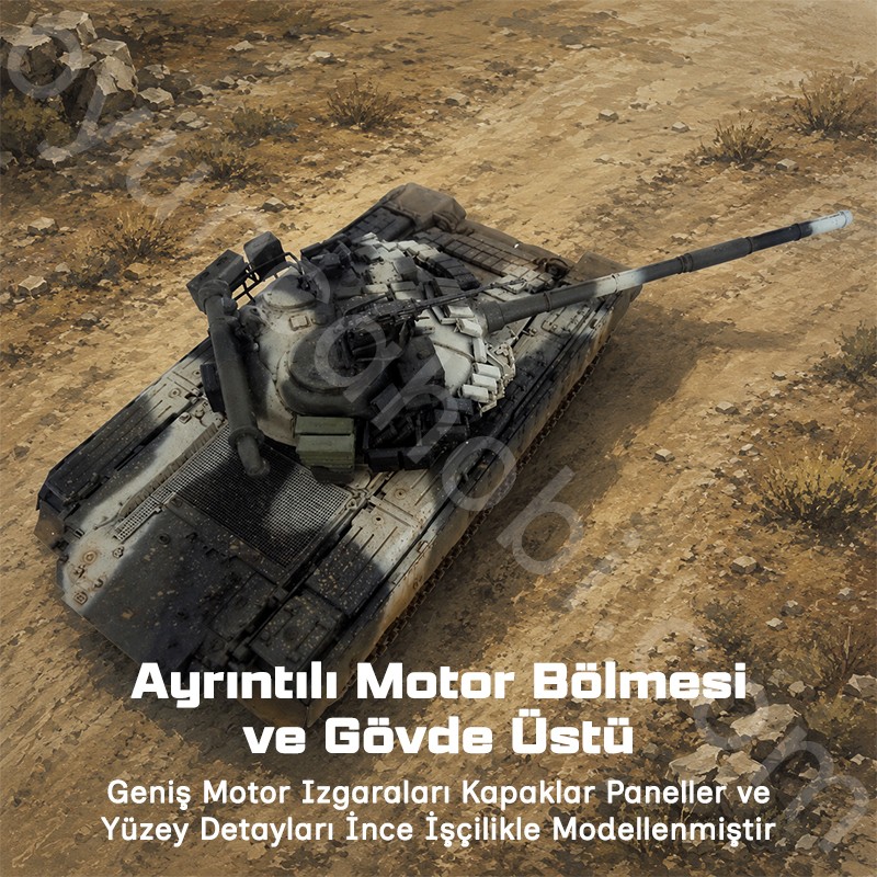 Trumpeter 05581 Russian T-80BVD MBT Maket Model Kit