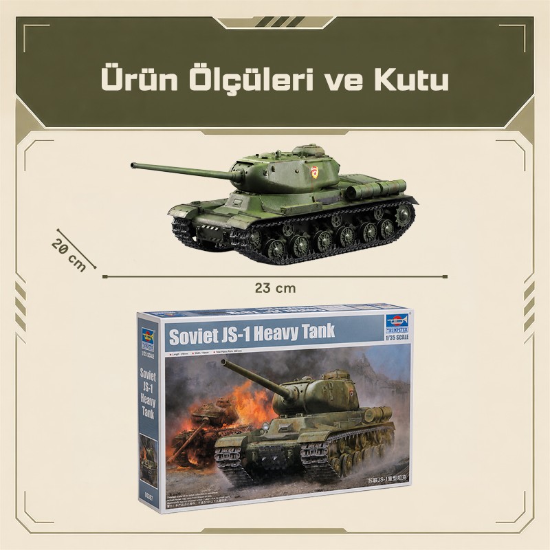 Trumpeter 05587 Soviet JS-1 Heavy Tank Maket Model Kit
