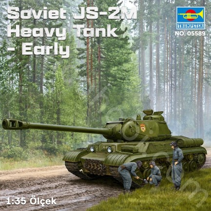 Trumpeter 05589 Soviet JS-2M Heavy Tank - Early Maket Model Kit - Thumbnail