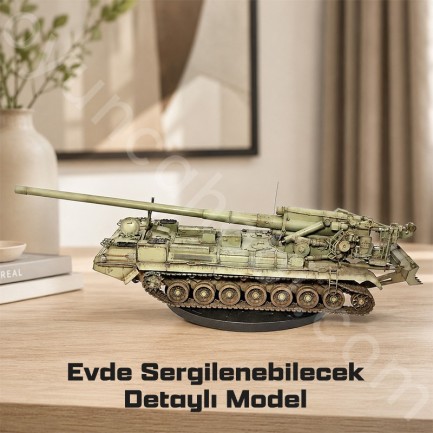 Trumpeter 05593 Soviet 2S7 Self-Propelled Gun Maket Model Kit - Thumbnail