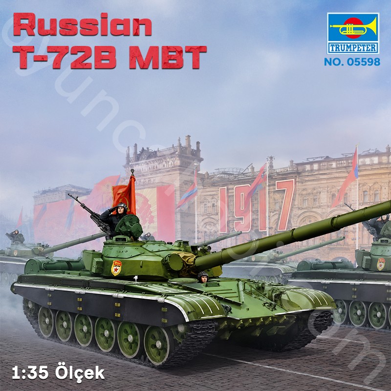Trumpeter 05598 Russian T-72B MBT Maket Model Kit