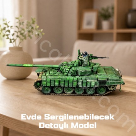 Trumpeter 05599 Russian T-72B/B1 MBT (w/kontakt-1 reactive armor) Maket Model Kit - Thumbnail