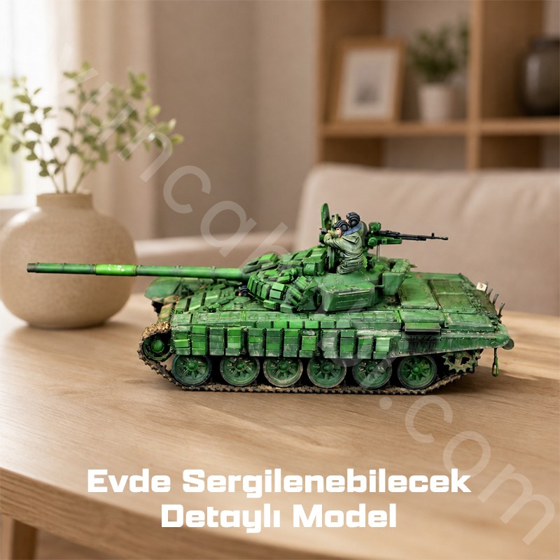 Trumpeter 05599 Russian T-72B/B1 MBT (w/kontakt-1 reactive armor) Maket Model Kit