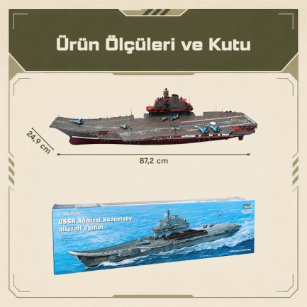 Trumpeter 05606 Aircraft carrier-Admiral Kuznetsov Maket Model Kit - Thumbnail