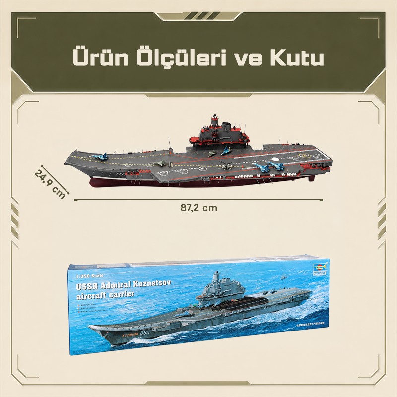 Trumpeter 05606 Aircraft carrier-Admiral Kuznetsov Maket Model Kit
