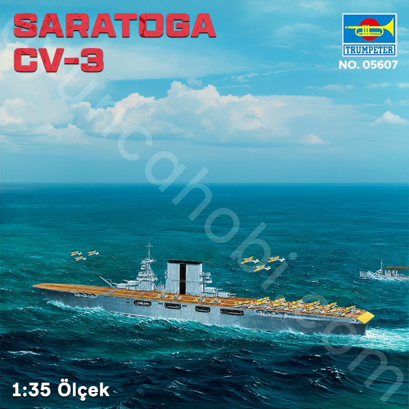 Trumpeter 05607 SARATOGA CV-3 Maket Model Kit