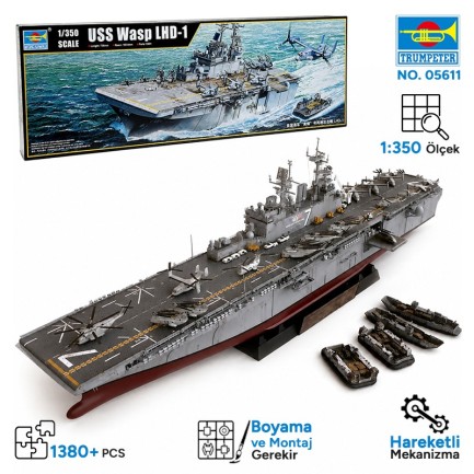 Trumpeter - Trumpeter 05611 Wasp LHD-1 Maket Model Kit