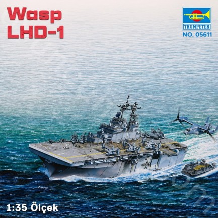 Trumpeter 05611 Wasp LHD-1 Maket Model Kit - Thumbnail