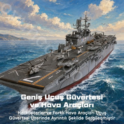 Trumpeter 05611 Wasp LHD-1 Maket Model Kit - Thumbnail