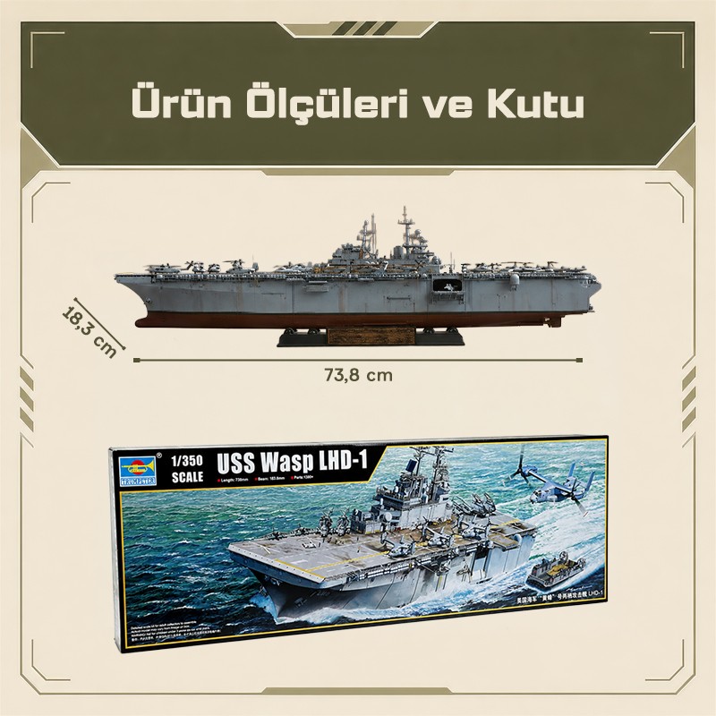 Trumpeter 05611 Wasp LHD-1 Maket Model Kit