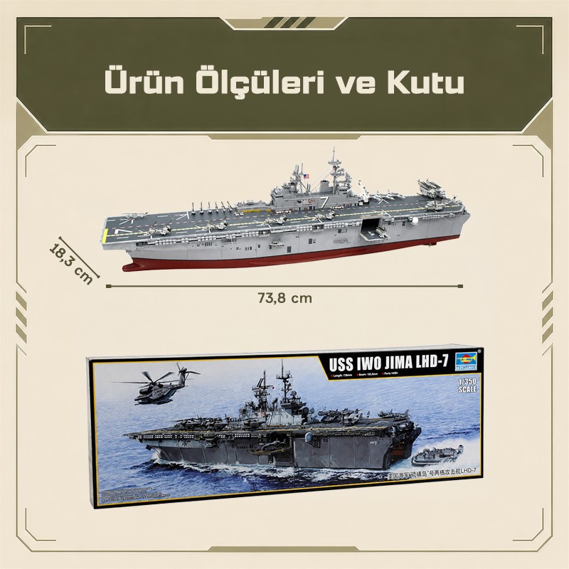 Trumpeter 05615 IWO JIMA LHD-7 Maket Model Kit