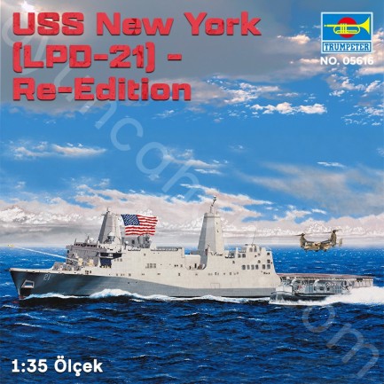 Trumpeter 05616 USS New York (LPD-21) - Re-Edition Maket Model Kit - Thumbnail