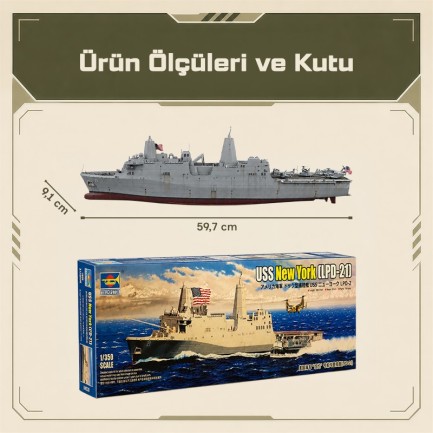 Trumpeter 05616 USS New York (LPD-21) - Re-Edition Maket Model Kit - Thumbnail