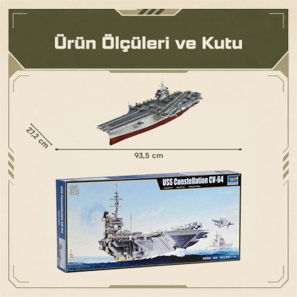Trumpeter 05620 Constellation CV-64 Maket Model Kit - Thumbnail