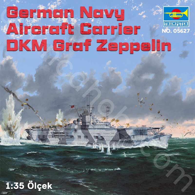 Trumpeter 05627 German Navy Aircraft Carrier DKM Graf Zeppelin Maket Model Kit
