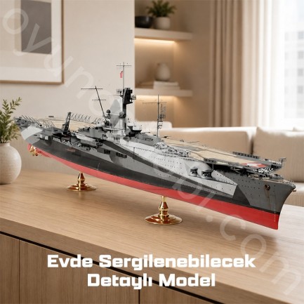 Trumpeter 05627 German Navy Aircraft Carrier DKM Graf Zeppelin Maket Model Kit - Thumbnail