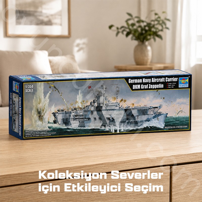 Trumpeter 05627 German Navy Aircraft Carrier DKM Graf Zeppelin Maket Model Kit