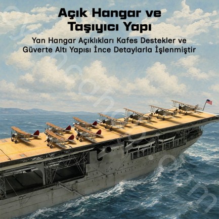 Trumpeter 05631 USS Langley CV-1 Maket Model Kit - Thumbnail