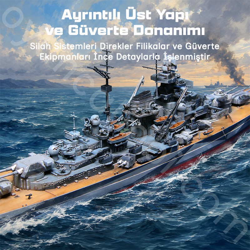 Trumpeter 05712 Battleship-Germany Tirpitz 1943 Maket Model Kit