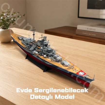 Trumpeter 05712 Battleship-Germany Tirpitz 1943 Maket Model Kit - Thumbnail