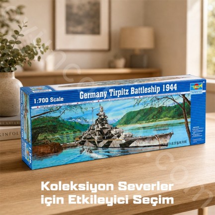 Trumpeter 05712 Battleship-Germany Tirpitz 1943 Maket Model Kit - Thumbnail