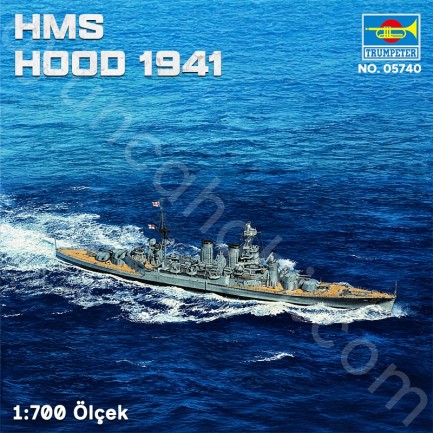 Trumpeter 05740 HMS HOOD 1941 Maket Model Kit - Thumbnail
