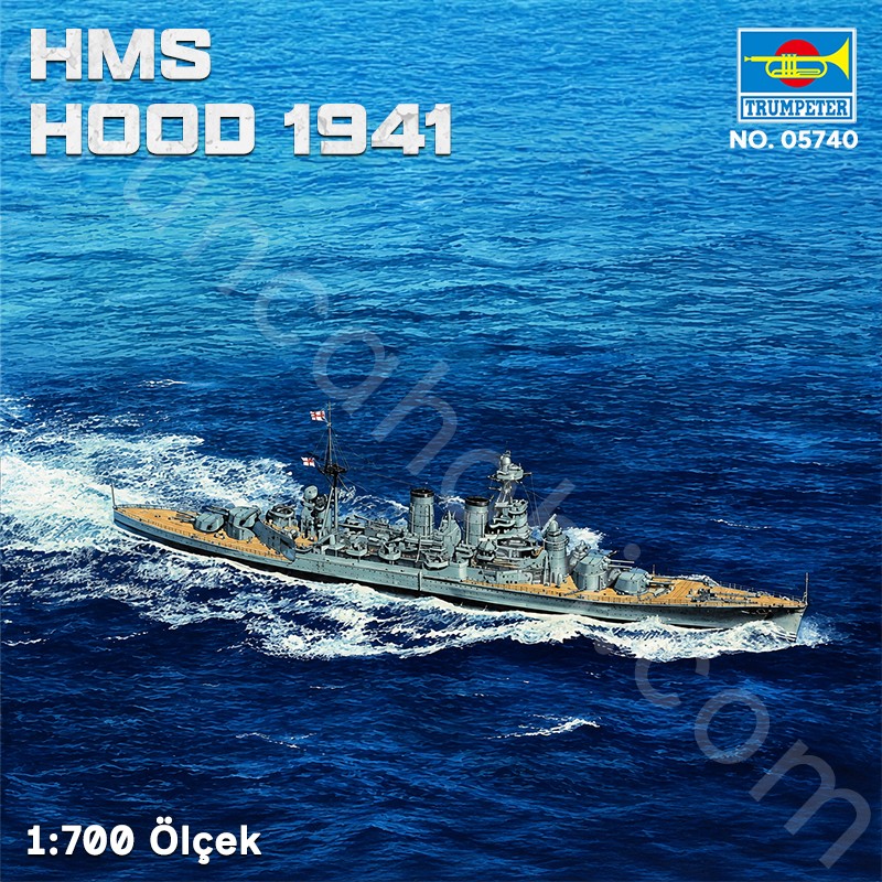 Trumpeter 05740 HMS HOOD 1941 Maket Model Kit