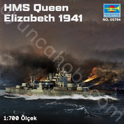 Trumpeter 05794 HMS Queen Elizabeth 1941 Maket Model Kit - Thumbnail