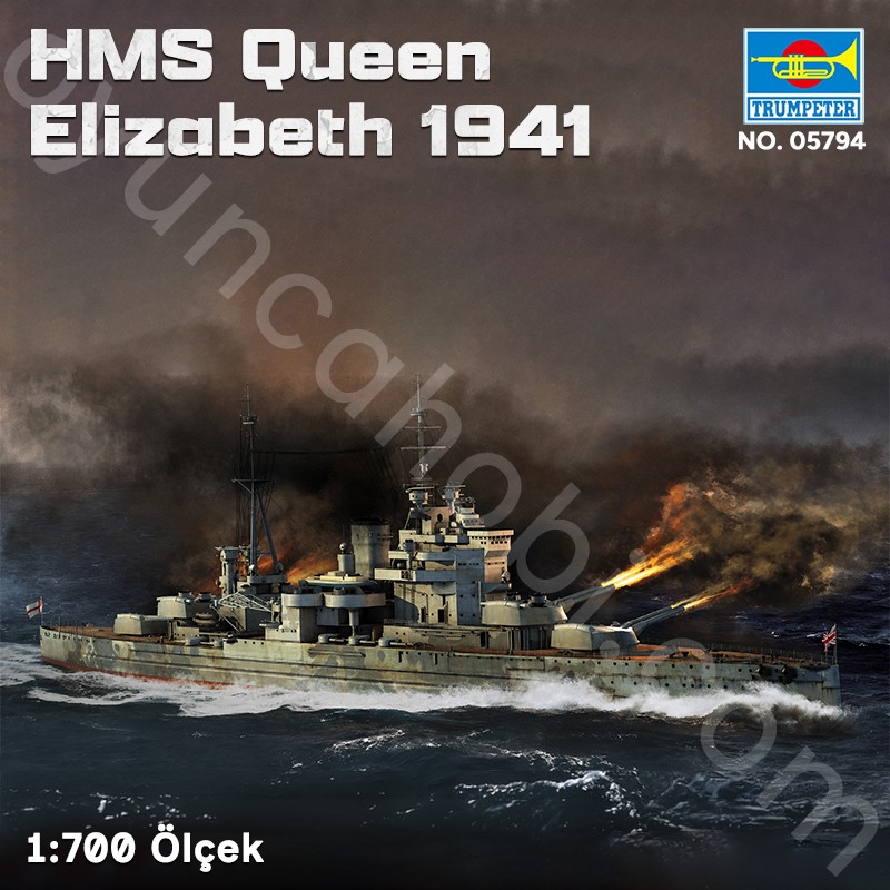 Trumpeter 05794 HMS Queen Elizabeth 1941 Maket Model Kit