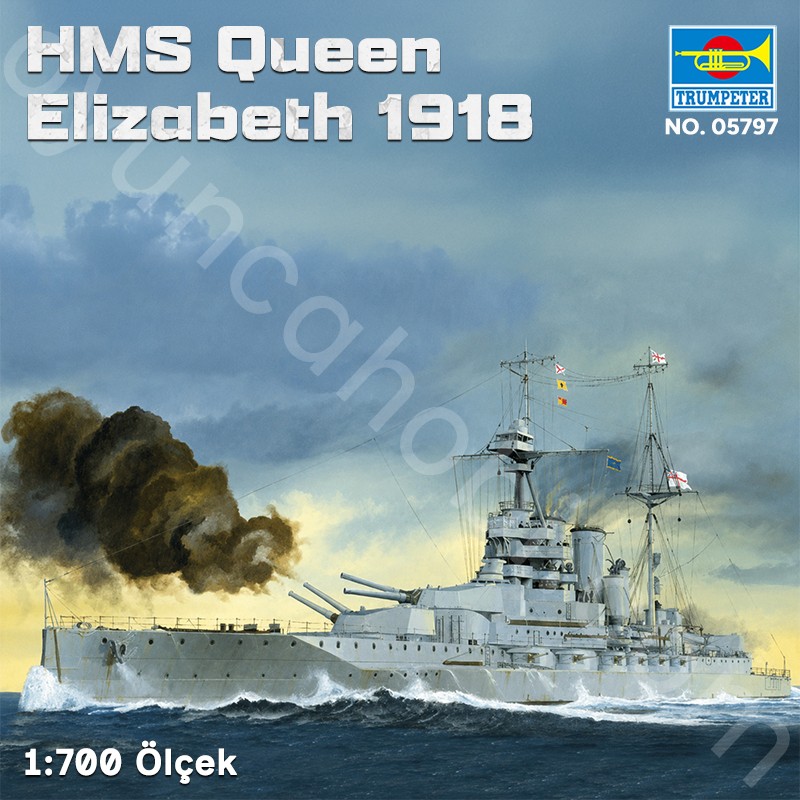Trumpeter 05797 HMS Queen Elizabeth 1918 Maket Model Kit